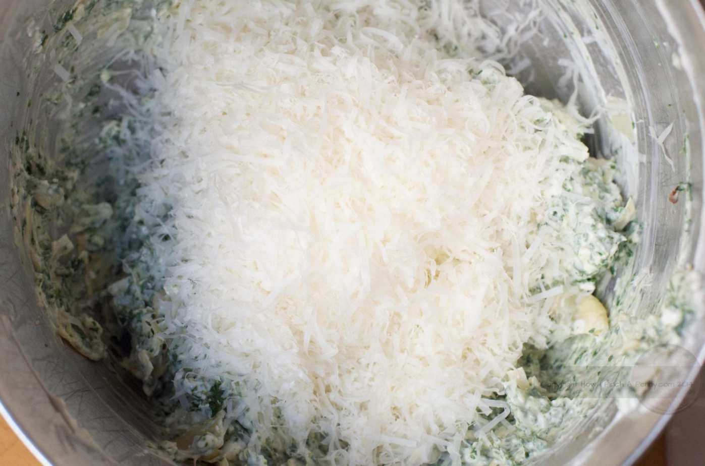 grated cheese in bowl