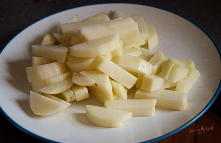 Potatoes for ham pot pie