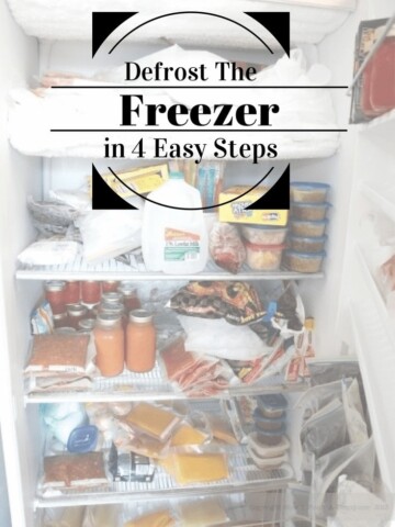 How to defrost the freezer in 4 easy steps from How I Pinch A Penny.com