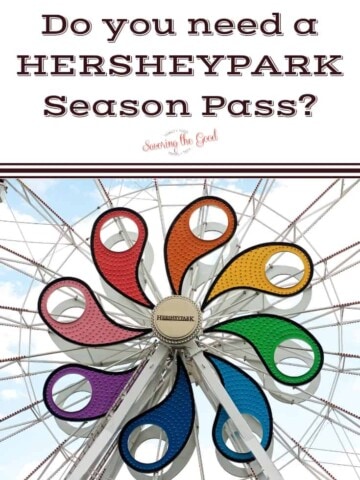 hersheypark ferris wheel with text
