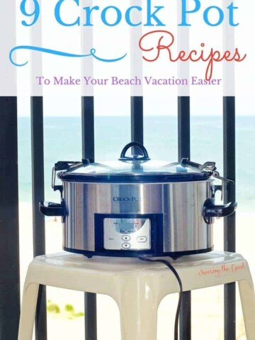 9 Beach Crockpot Meals To Make Your Beach Vacation Easier. You want to eat delicious food but don't want to spend hours in the kitchen like you do at home. These beach crockpot meals will keep your hand out of the kitchen and your toes in the sand!