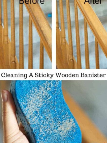 Cleaning Sticky Wooden Bannisters