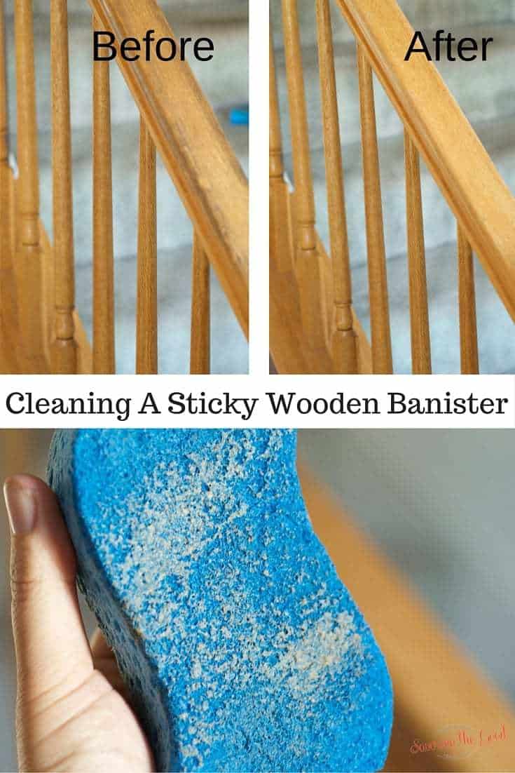Cleaning Sticky Wooden Bannisters