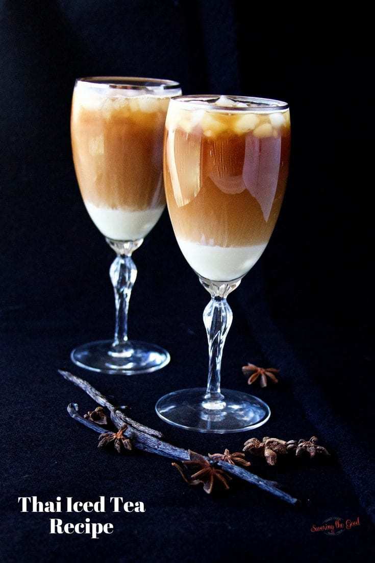If you love the warm and spicy flavors with a swirl of creamy sweetness that is Thai Iced tea, you are going to drink up my homemade recipe. It is refreshing on a hot day and cools your palate after a spicy meal. This recipe is a blend of different recipes. Feel free to adjust the spices to make it your own! 