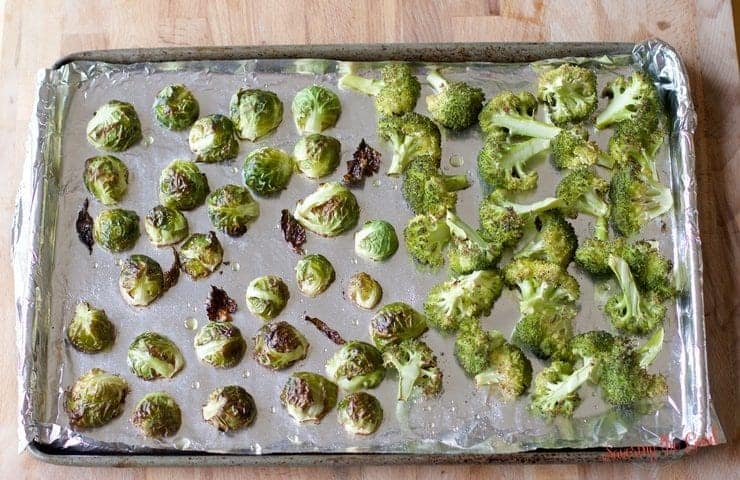Sheet Pan Roasted Brussels Sprouts and Broccoli