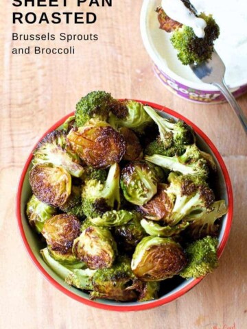 Sheet Pan Roasted Brussels Sprouts and Broccoli