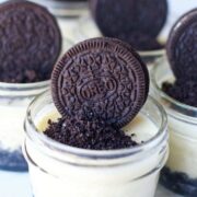 easy oreo cheesecake in mason jars sous vide method