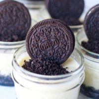 easy oreo cheesecake in mason jars sous vide method