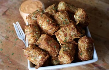After St. Patrick's Day there is leftover corned beef. This is an easy recipe to use up leftover corned beef. Rueben tater tots have all the flavors of a classic reuben sandwich in tater tot form. Follow easy steps to make your own tater tots.