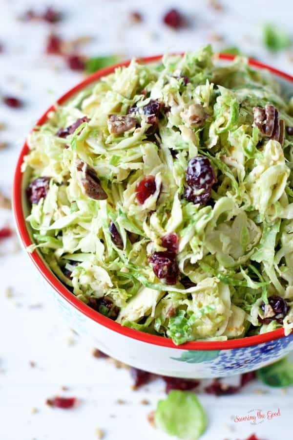 quick Brussels Sprout Slaw