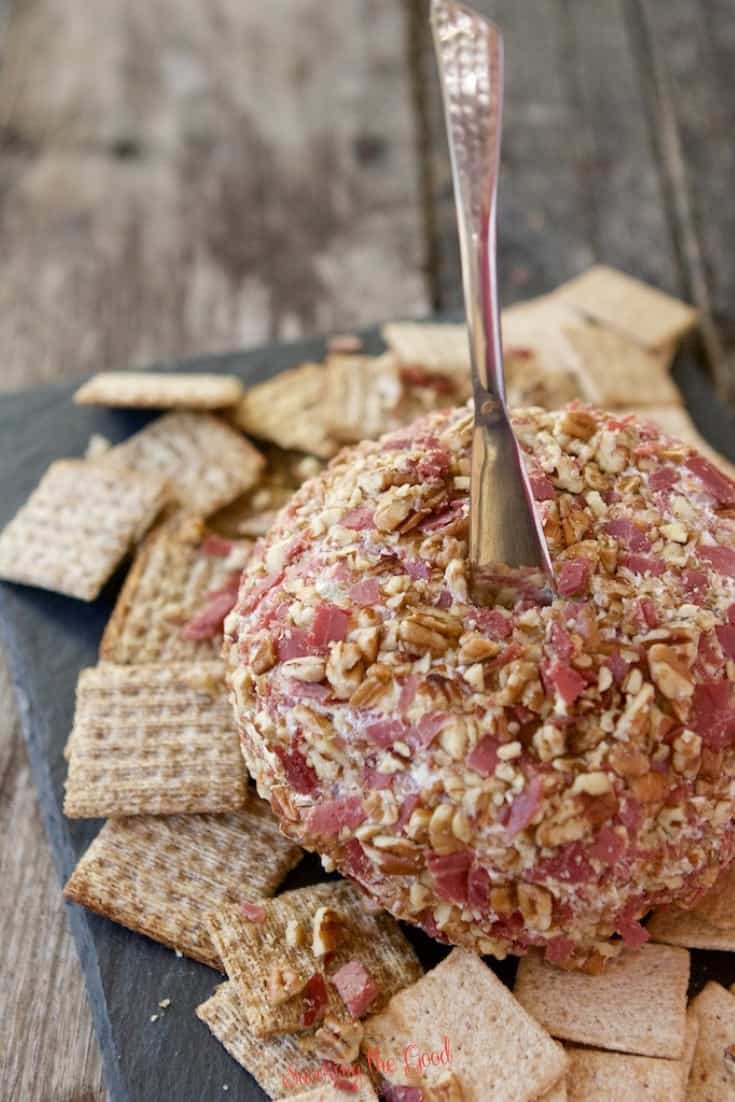 Chipped Beef Cheese Ball Recipe. One Of The Best Cheeseball Recipes. | Savoring The Good