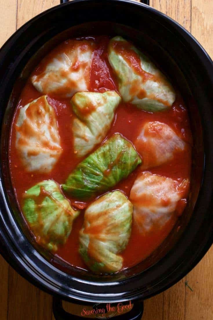 cabbage rolls in a crockpot