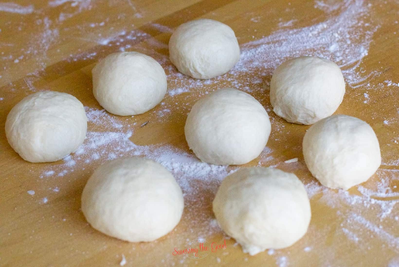 8 balls of Naan Bread dough