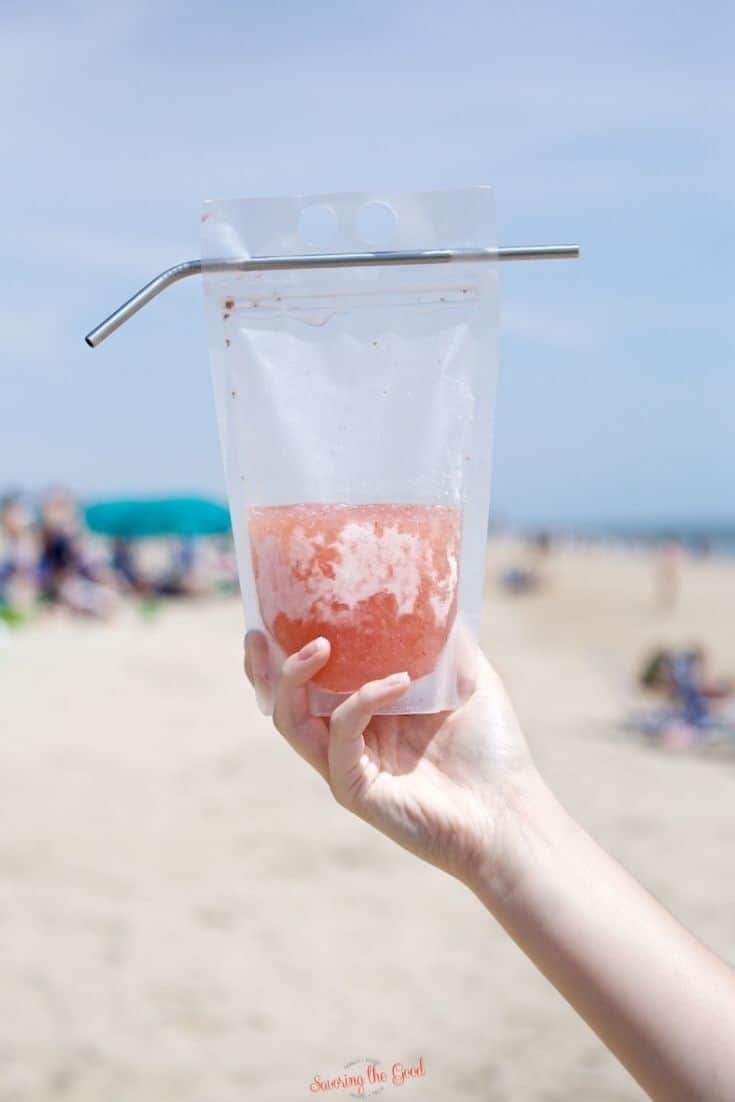 frose recipe in a reusable pouch.
