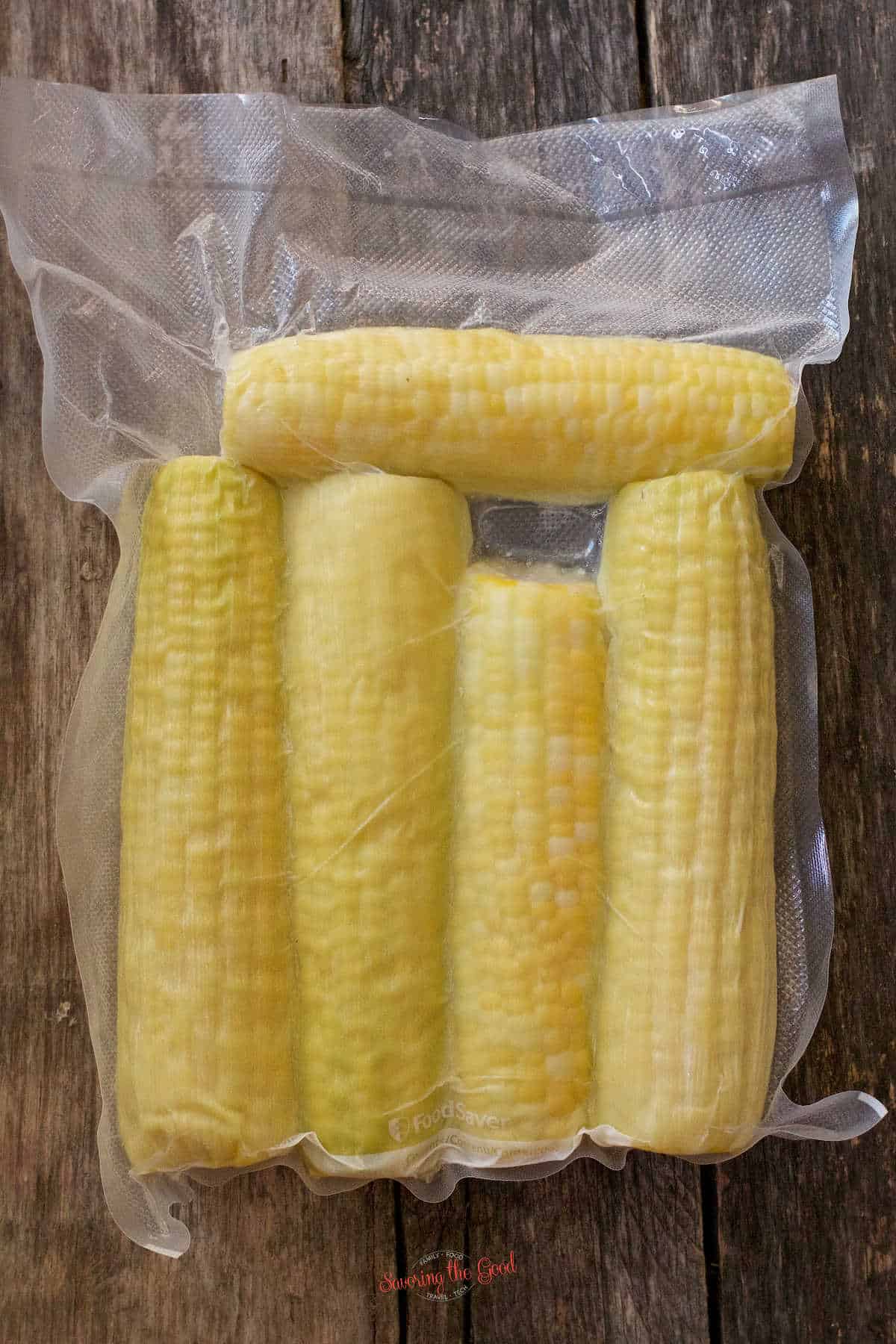 sous vide corn on the cob in a bag