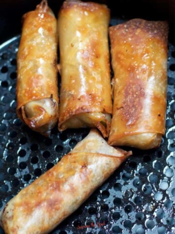 Air Fryer Philly Cheesesteak Egg Rolls Recipes square image