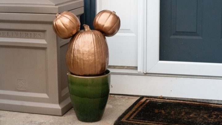 Mickey Mouse Pumpkin Decoration