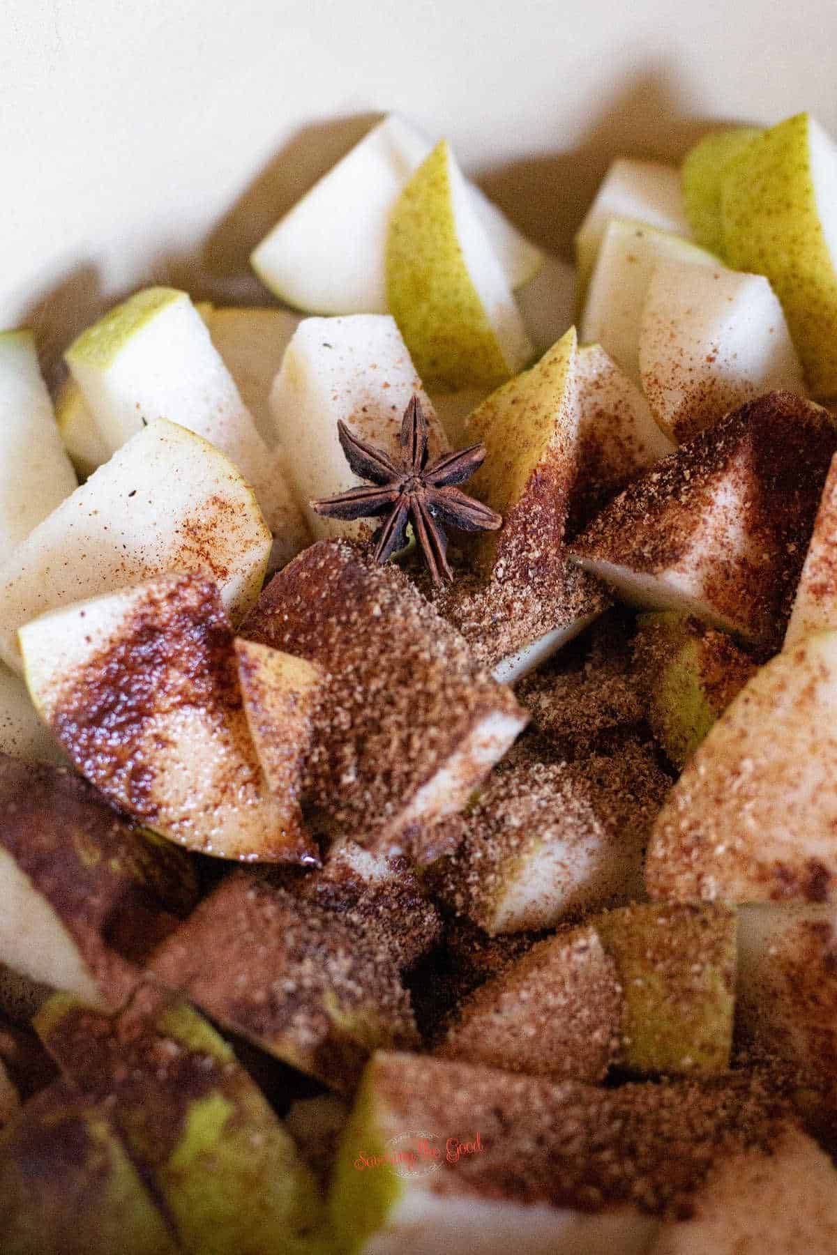 pears and spices for Pear sauce