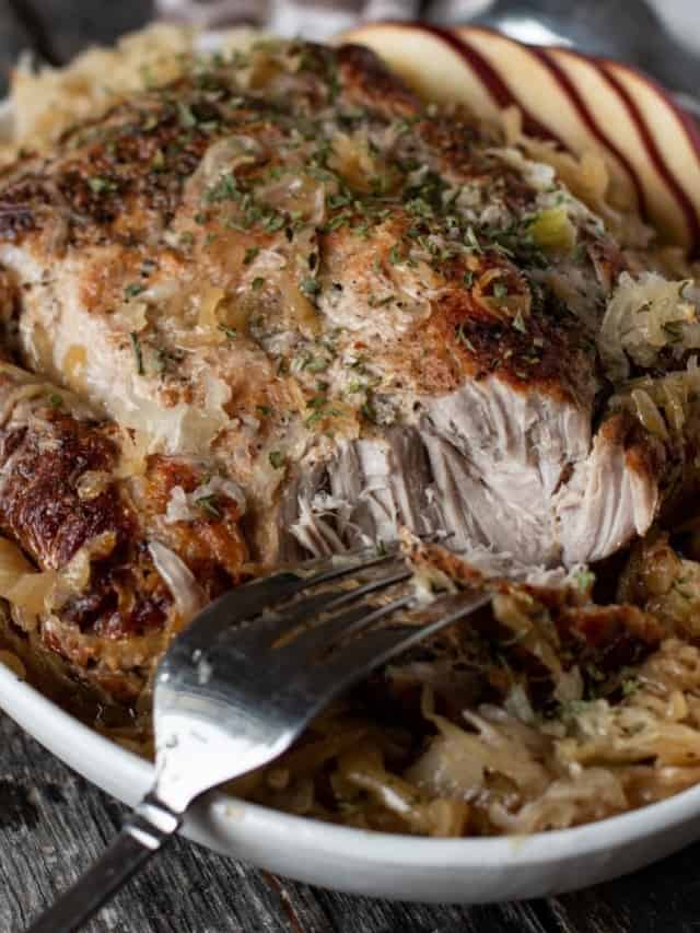 BEST PORK AND SAUERKRAUT RECIPE Savoring The Good®