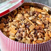 nuts and bolts recipe in a tin square