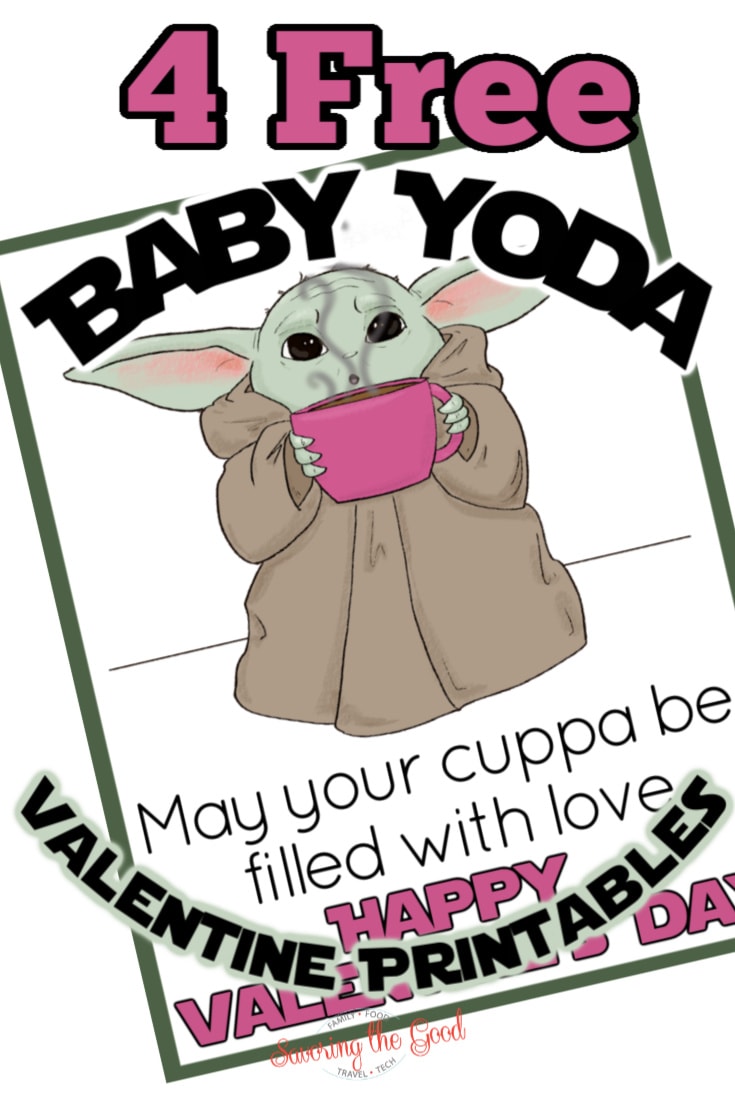 4 Free Baby Yoda Valentine Printable