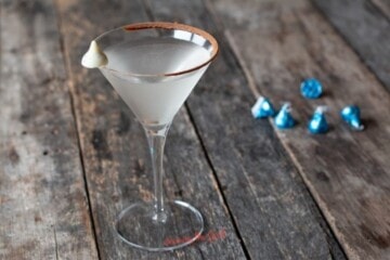 horizontal image of chocolate martini