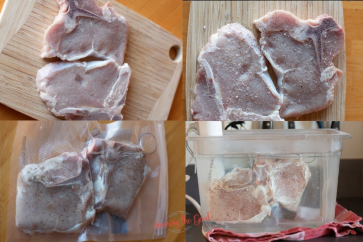 steps to sous vide veal chops