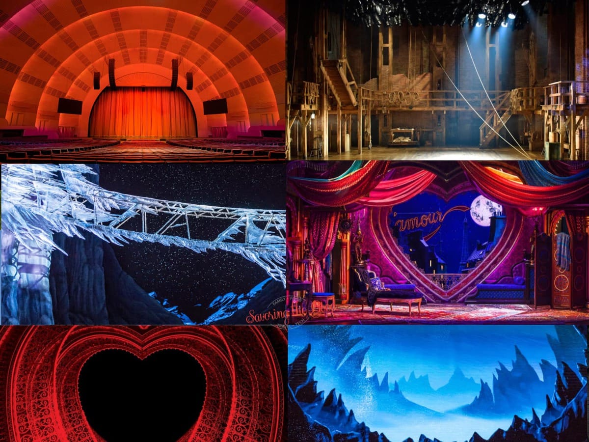Broadway Zoom Backgrounds collage