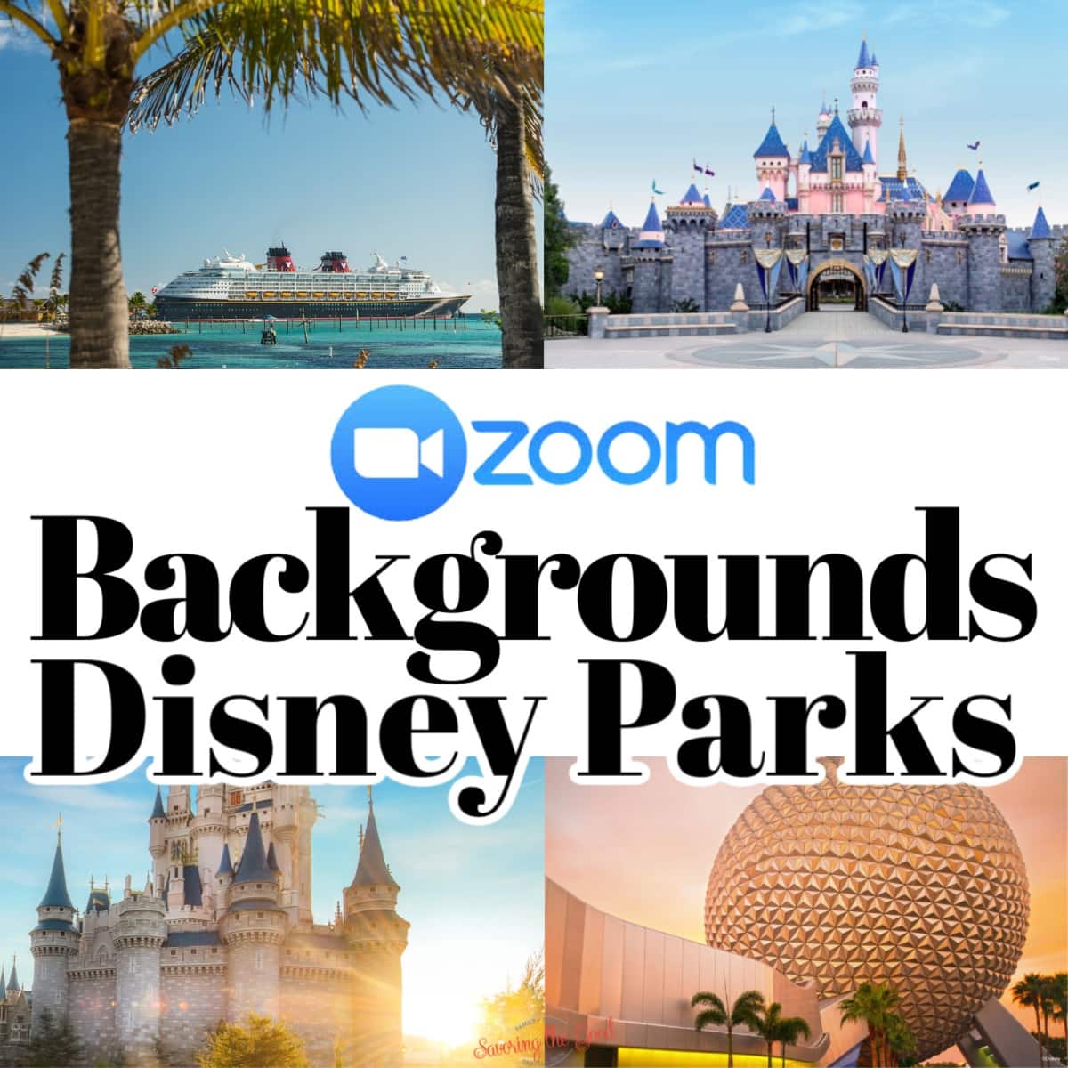 Disney Zoom Backgrounds 4 examples