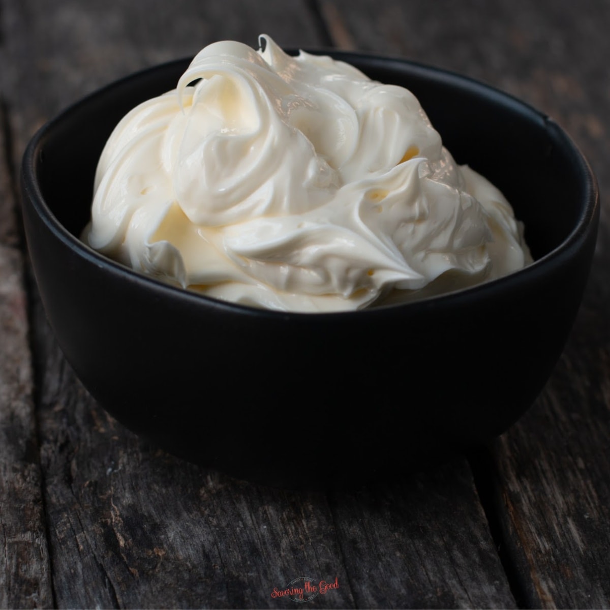 Whipped Butter Recipe in a black bowl