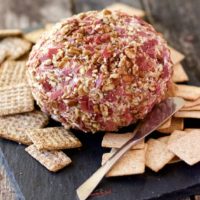 chipped beef cheeseball square image
