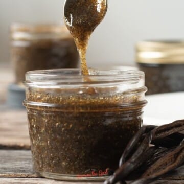 vanilla bean paste with spoon square image