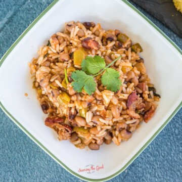 Hoppin' John (Carolina Peas and Rice) recipe square image