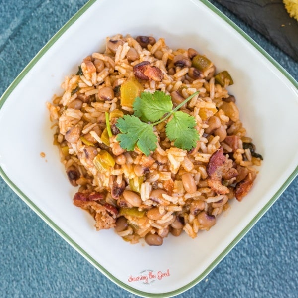 Hoppin’ John (Carolina Peas and Rice) recipe square image