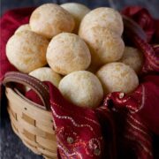 Brazilian cheese bread square