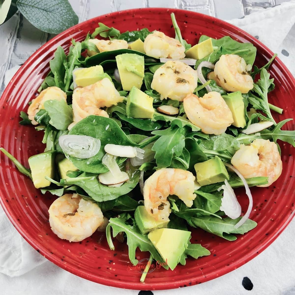 Shrimp Avocado Salad Recipe With Citrus Dressing square image