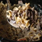 beef stroganoff slow cooker square