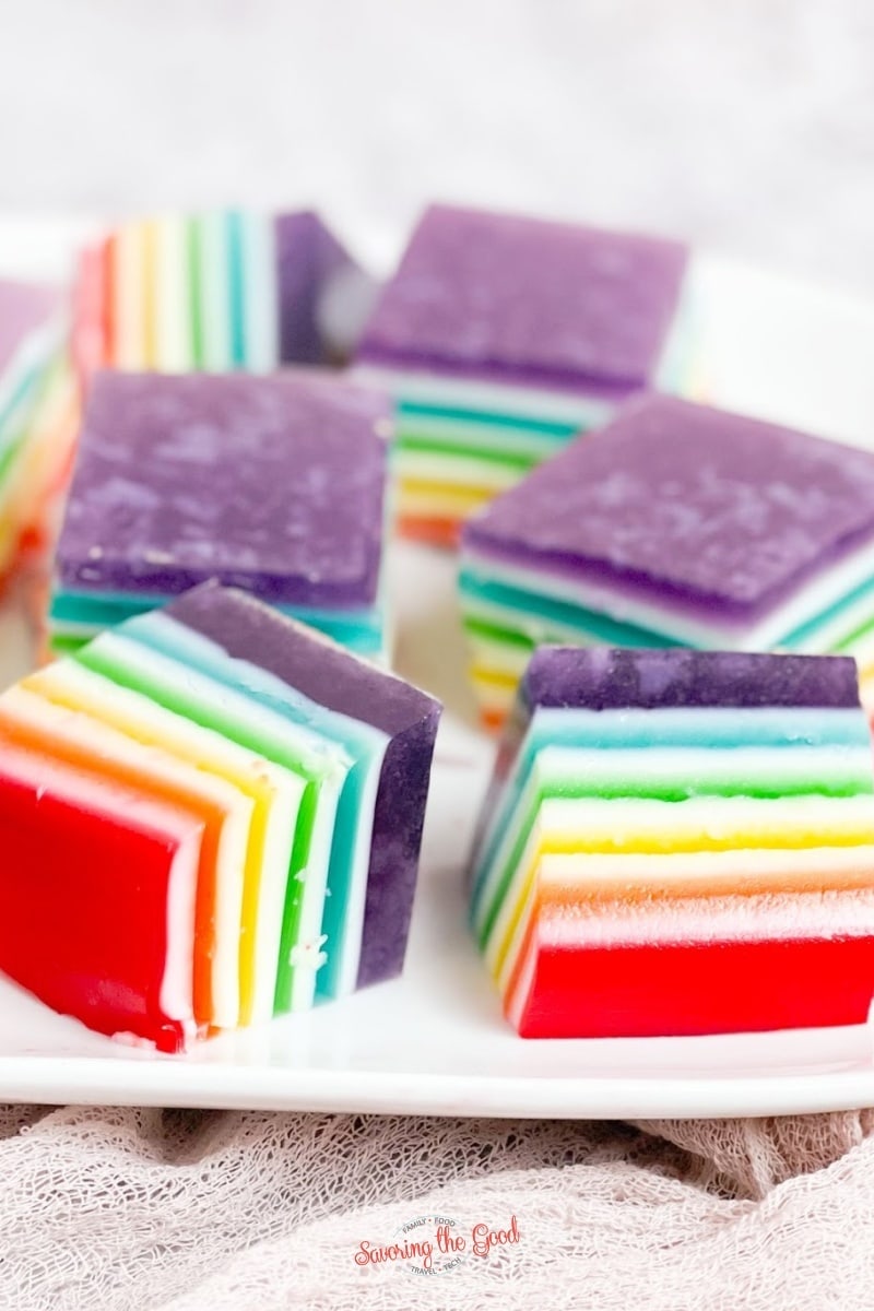 featured image for Rainbow Jello Recipe