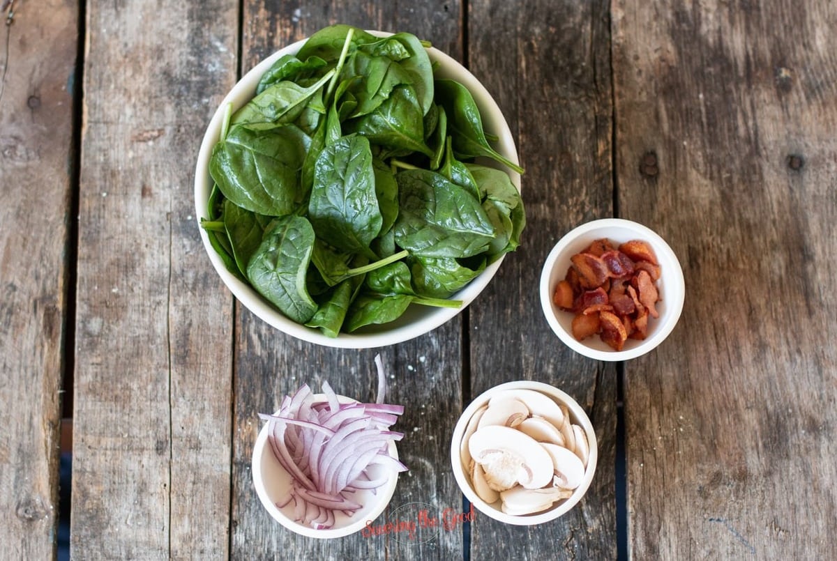 spinach salad ingredients