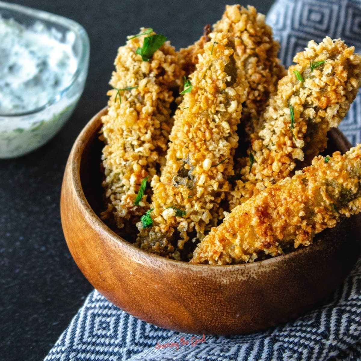 Fried Pickle Spears. Disneyland Fried Pickles square image