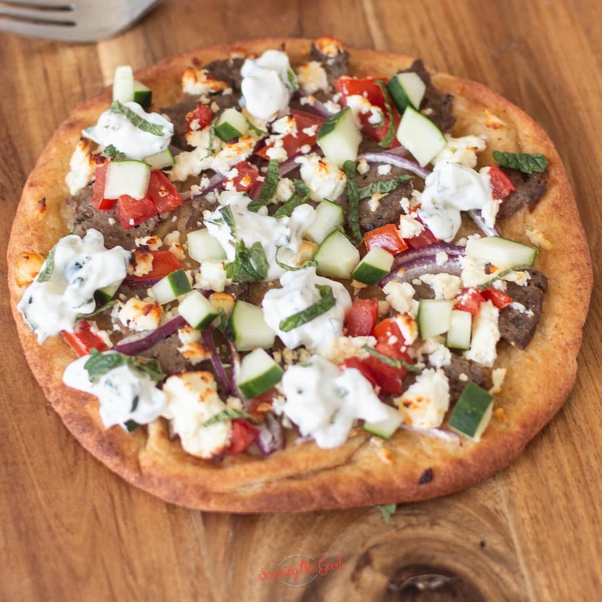 Gyro Pizza Recipe - Savoring The Good®