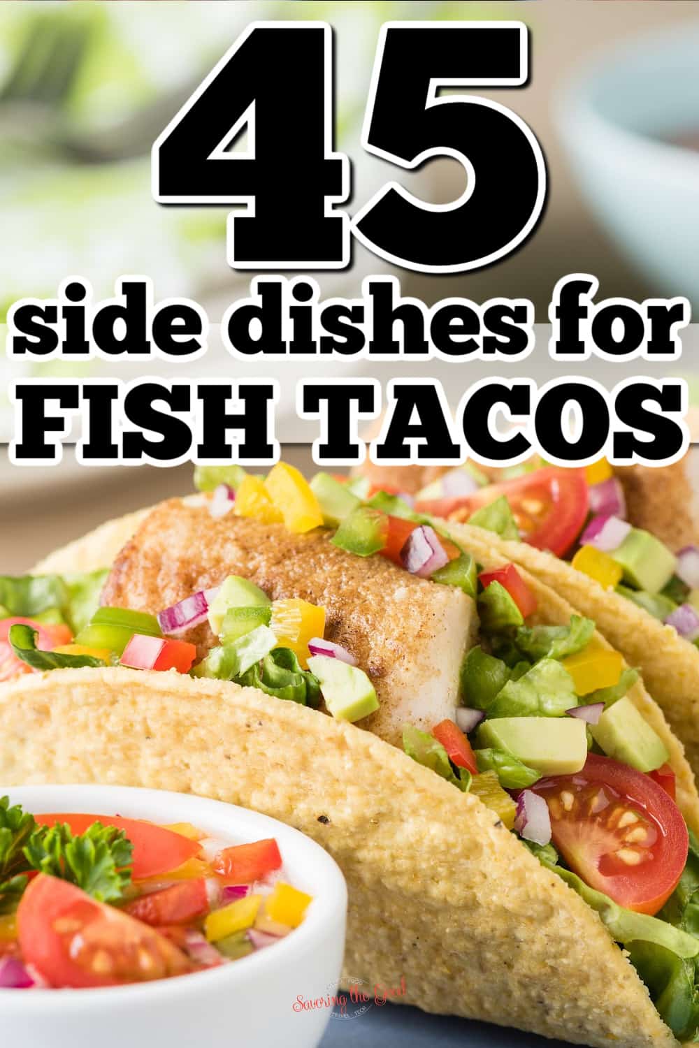Best Side Dishes to Serve with Fish Tacos pinterest image 2