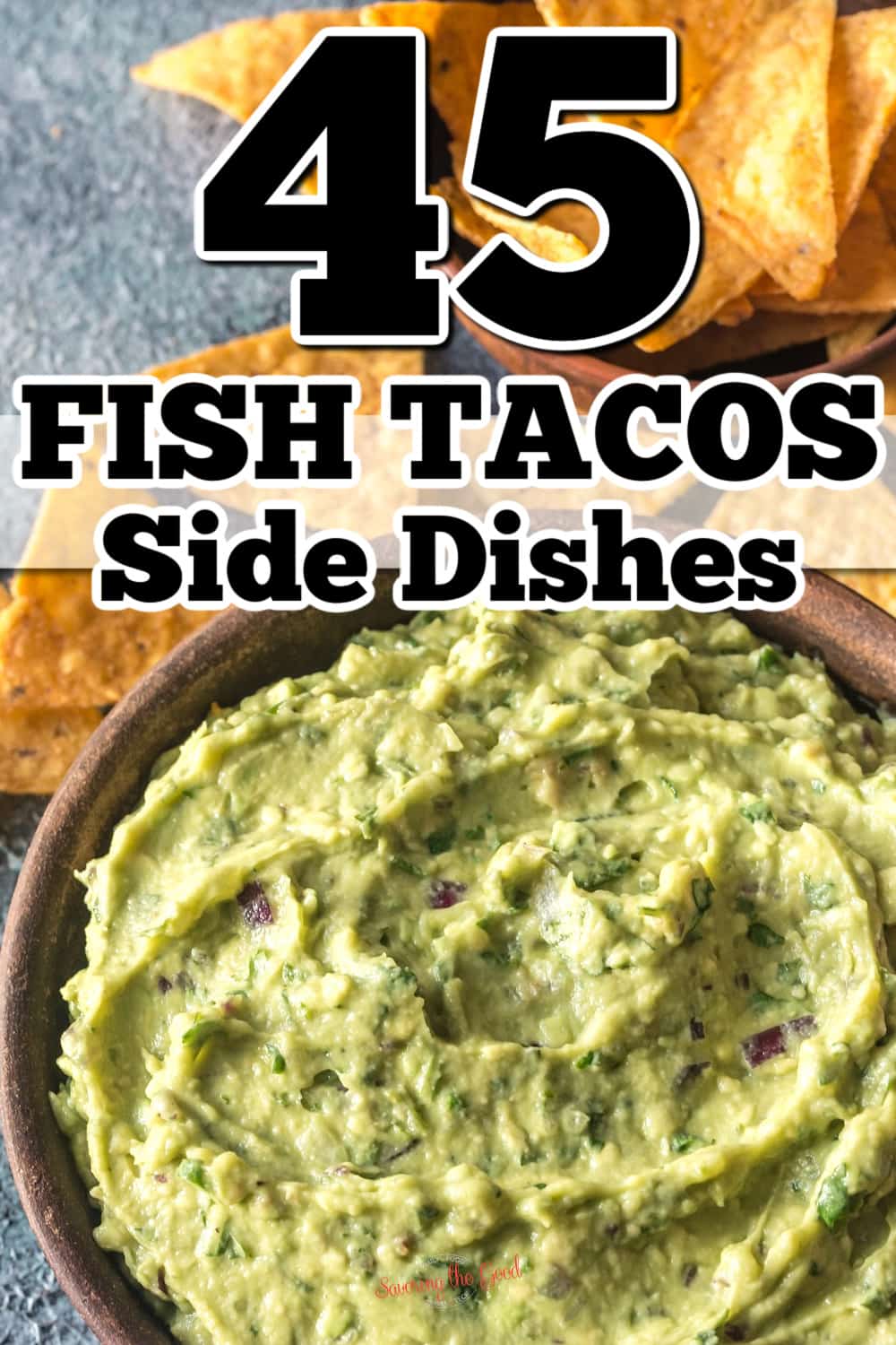 Best Side Dishes to Serve with Fish Tacos pinterest image.