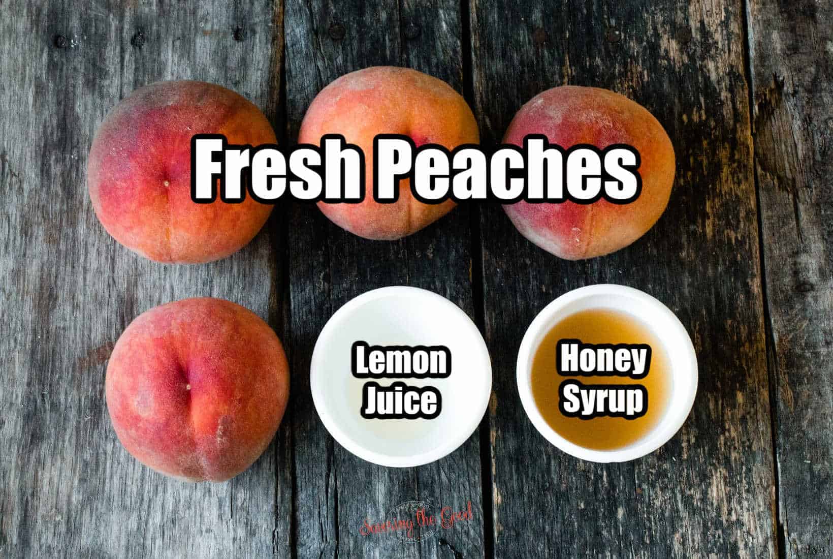 ingredients with text overlay labeling the food