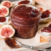 Fig Preserves in a jar