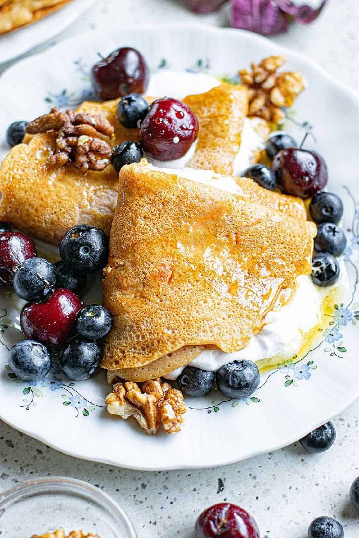 Carrot Cake Vegetable Crepes with Berries featured image