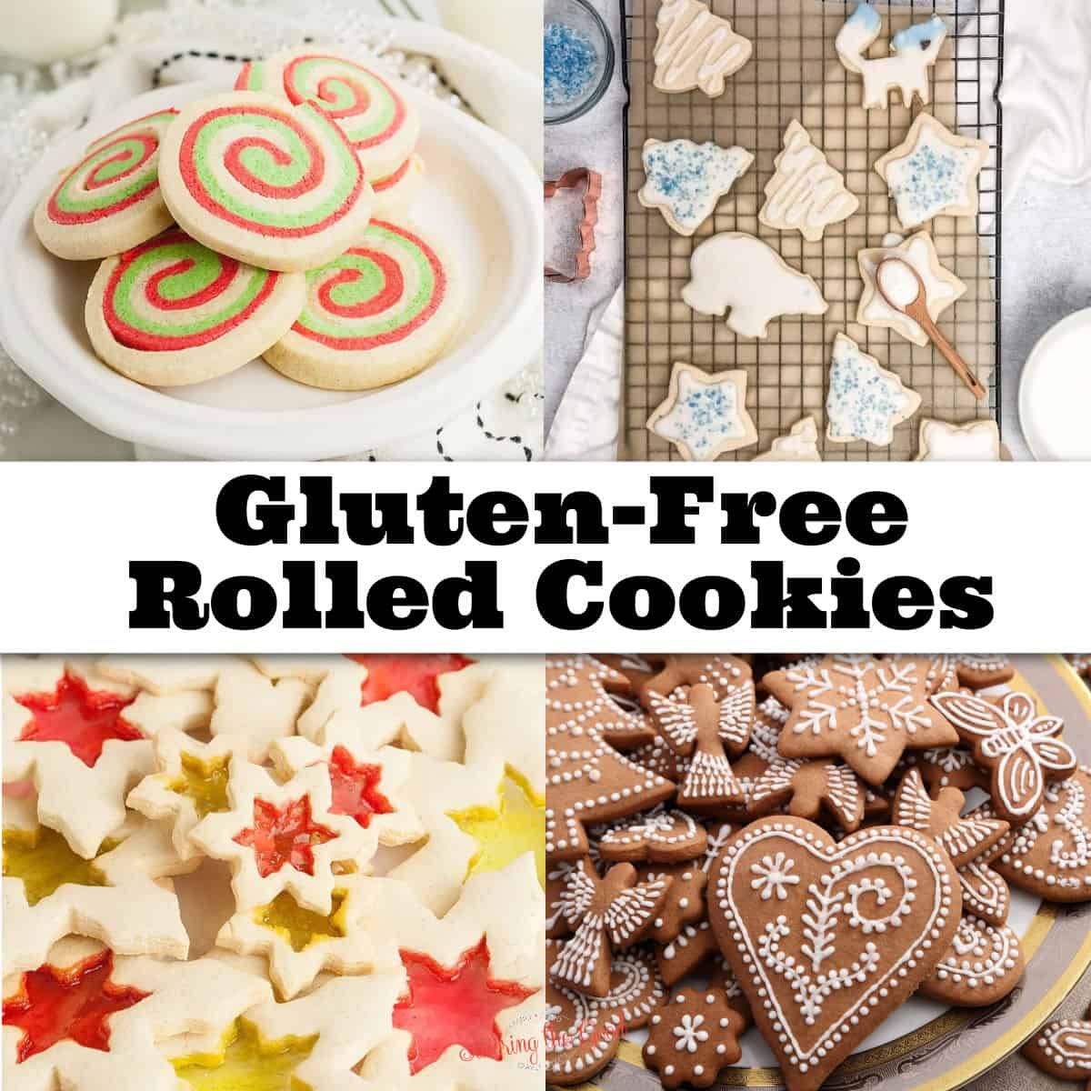 gluten free rolled christmas cookies