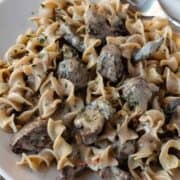 sous vide beef stroganoff