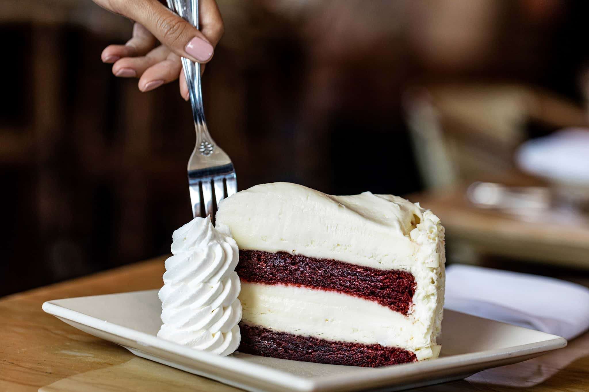 red velvet cheesecake from cheesecake factory facebook.