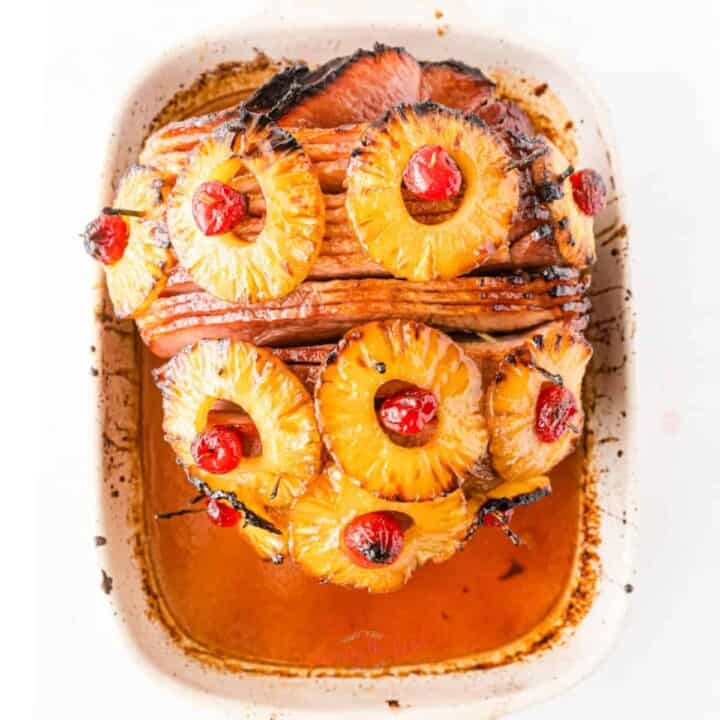 Glazed Ham With Pineapples